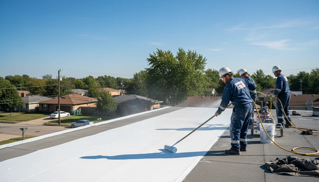 Commercial roof coating in Oakesdale, WA near me